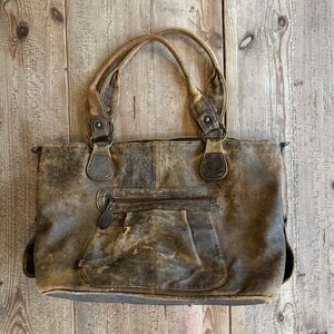 100% Leather Diaper Bag